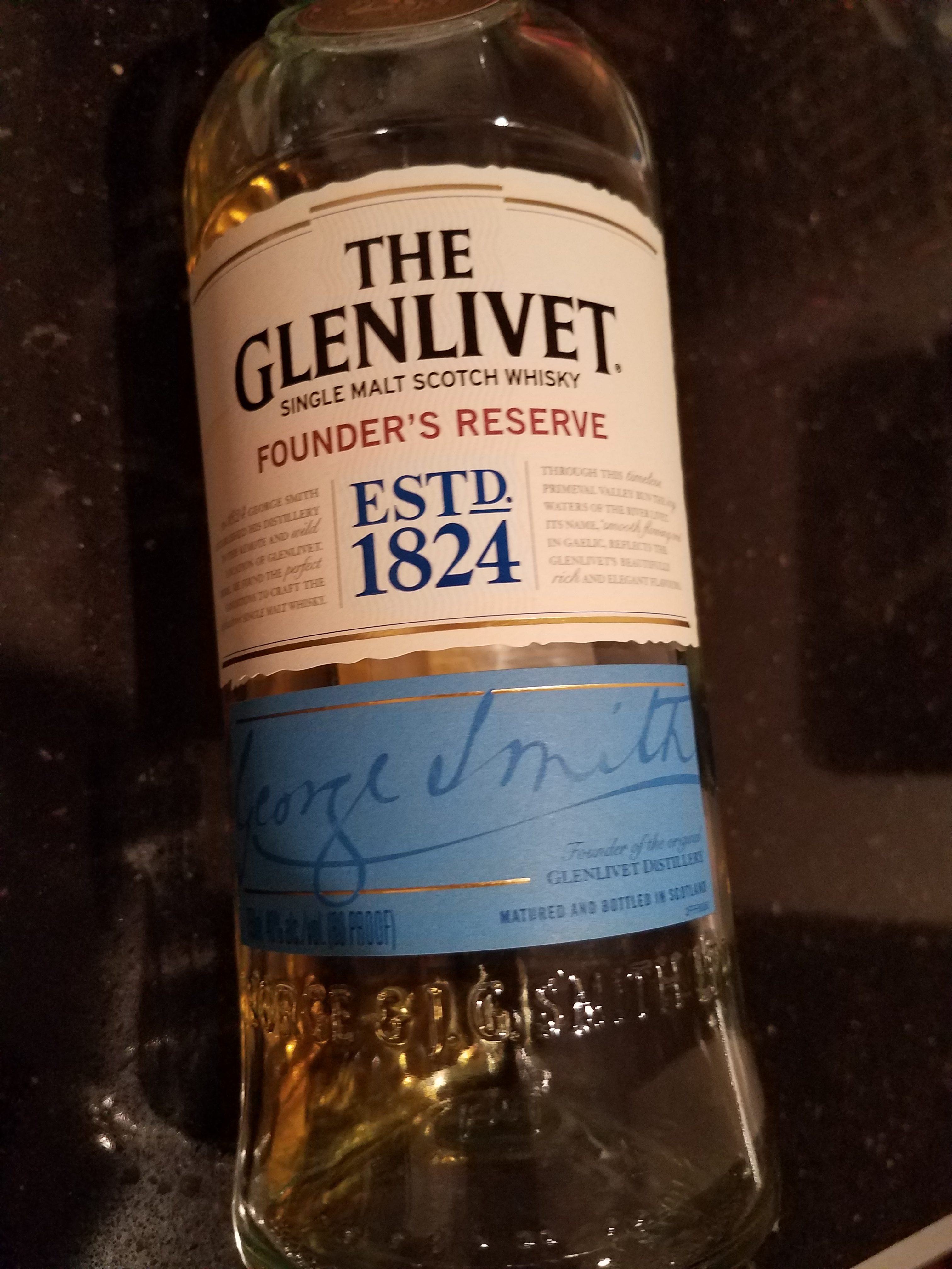 Read more about the article Glenlivet: Founder’s Reserve: JAWS Rating 3.5/10​