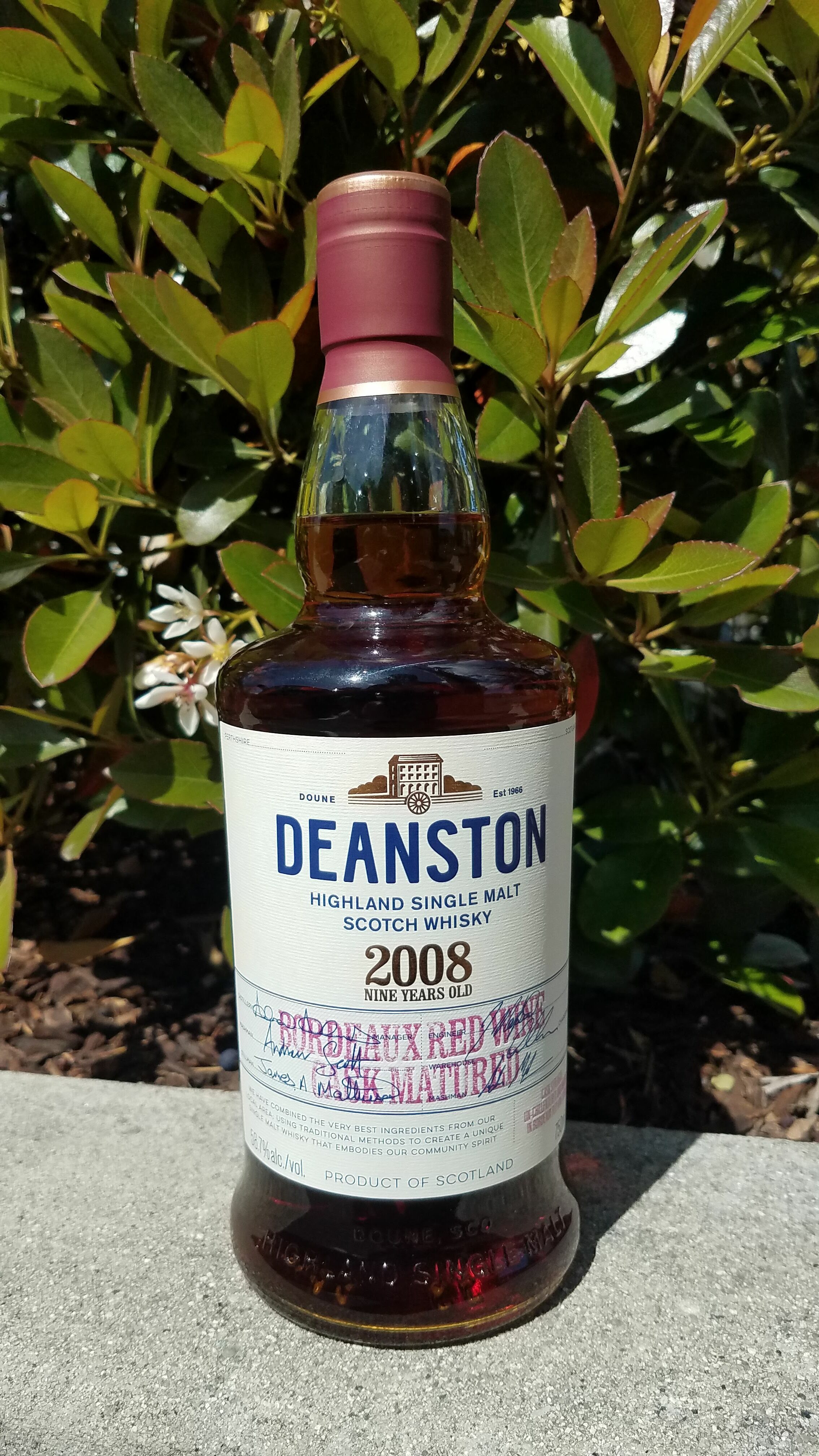 Read more about the article Deanston 2008 Bordeaux Red Wine Cask: JAWS Rating 8.3/10​